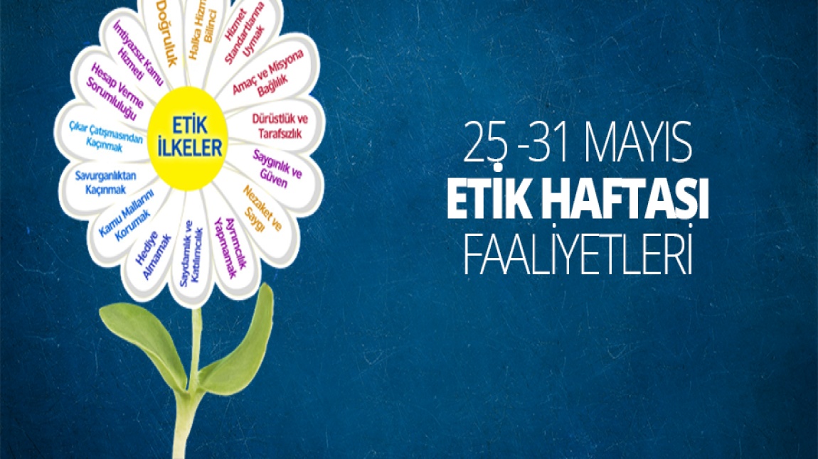 25-31 Mayıs Etik Haftası ve 25 Mayıs Etik Günü